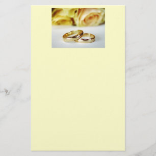 Gold Wedding Bands Stationery