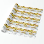 Gold Wedding Bands Wrapping Paper<br><div class="desc">Gold Wedding Bands gift wrap</div>