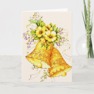 Gold Wedding Bells Invitation