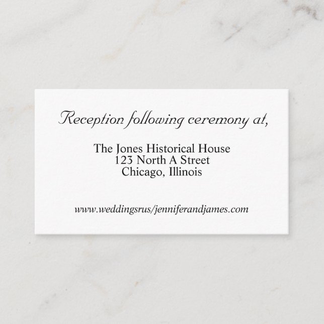 Gold Wedding enclosure cards (Front)