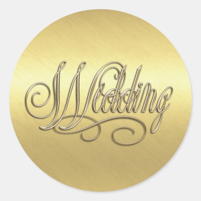 Gold Wedding Envelope Seal (Front)