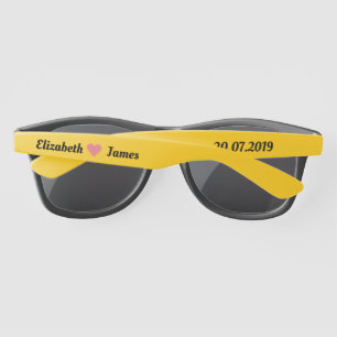 Gold Wedding Favour Sunglasses
