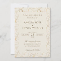 Gold Wedding Floral Refined Luxury