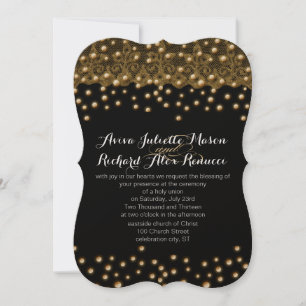 Gold Wedding Invitations