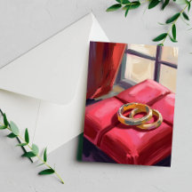 Gold Wedding Rings Watercolor