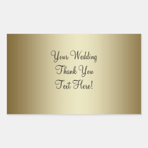 Gold Wedding Wine Label Sticker