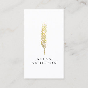 Gold Wheat - Farmer Business Card
