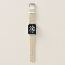 Gold Whimsical Floral Apple Watch Band