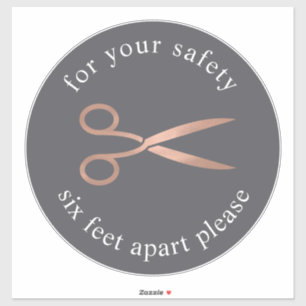 Gold Whisk   Bakery Social Distancing Floor Marker