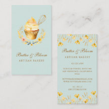 Gold Whisk & Cupcake, Baker Bakery Chef Caterer