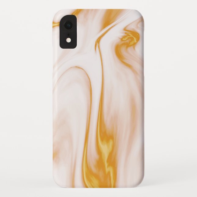 Gold White And Pink Marble Case-Mate iPhone Case (Back)