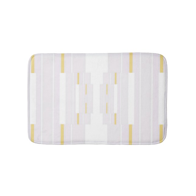 Gold & White Bath Mat (Front)