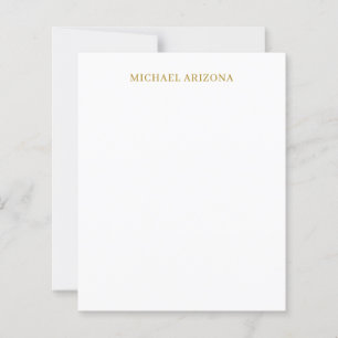 Gold & White Colour Minimalist Simple Plain Modern