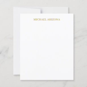 Gold & White Colour Minimalist Simple Plain Modern
