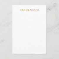 Gold & White Colour Minimalist Simple Plain Modern
