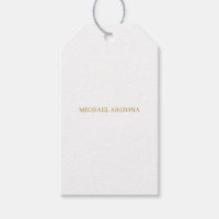 Gold & White Colour Minimalist Simple Plain Modern