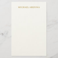 Gold & White Colour Minimalist Simple Plain Modern