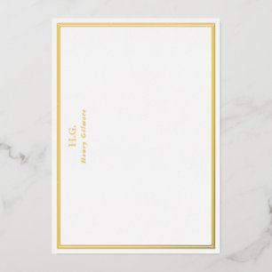 Gold & White Frames Monogrammed