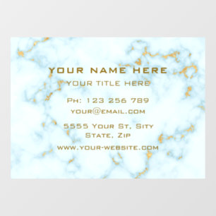 Gold White Marble Golden Text Professional Luxury