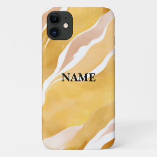 Gold & White Marble iPhone Case 