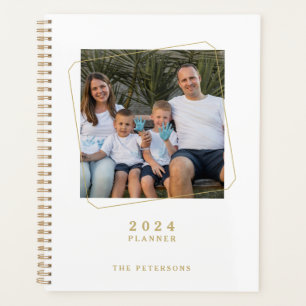 Gold White Modern Create Your Own Photo Planner