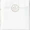 Gold White Monogram G Wedding Favour Stickers