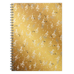 gold,white,music, musical, note, white, melody, notebook