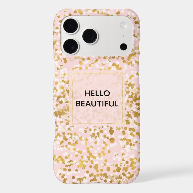 Gold White Pink Confetti (Back)