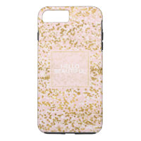 Gold White Pink Confetti