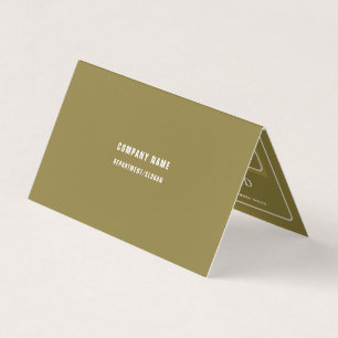 Gold & White Professional Icon Double Loyalty Business Card