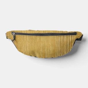 Gold White Vintage Art Deco Modern Collection Bum Bags