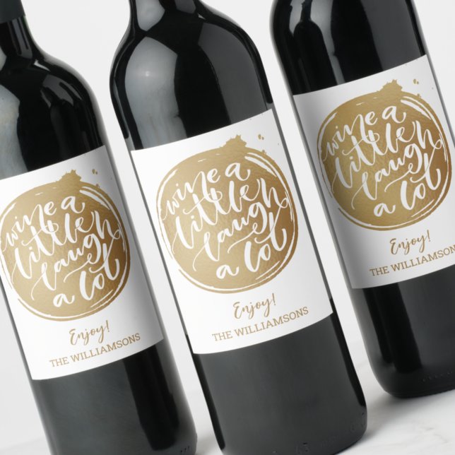 Gold Wine Lover Wine Label (Creator Uploaded)