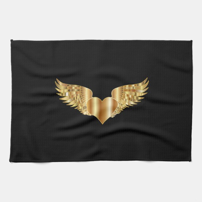 Gold Wings Kitchen Towels (Horizontal)