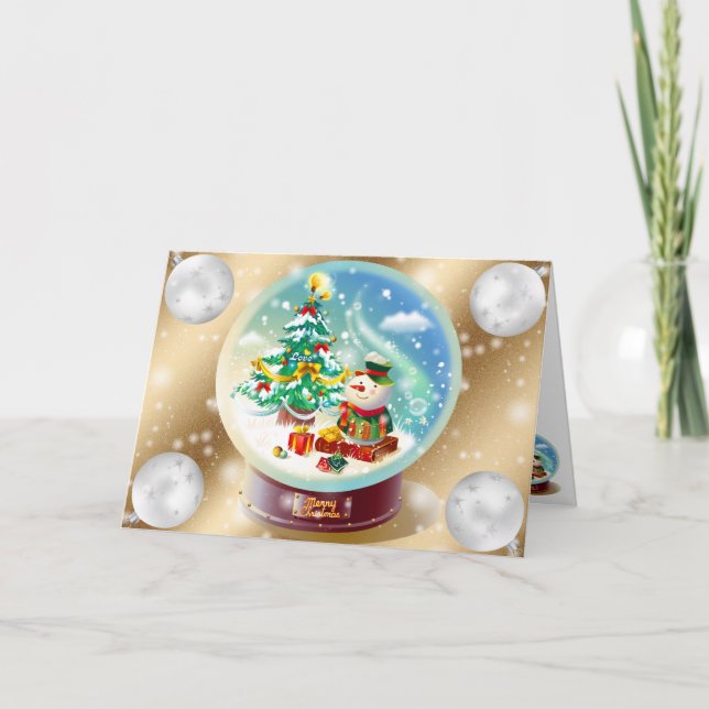 Gold Winter Card (Front)