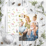 Gold Winter Greenery Merry Christmas Script Photo  Holiday Card<br><div class="desc">Looking for a beautiful and unique holiday card to send to your friends and family this year? Look no further than our Gold Winter Greenery Merry Christmas Script Photo Holiday Card! This simple and elegant card features your favourite full bleed mid to dark-toned photo, overlaid with 'Merry Christmas' in a...</div>