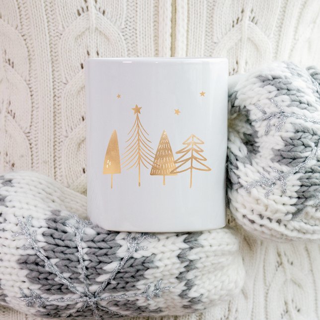 Gold Winter Pines  Coffee Mug (Creator Uploaded)