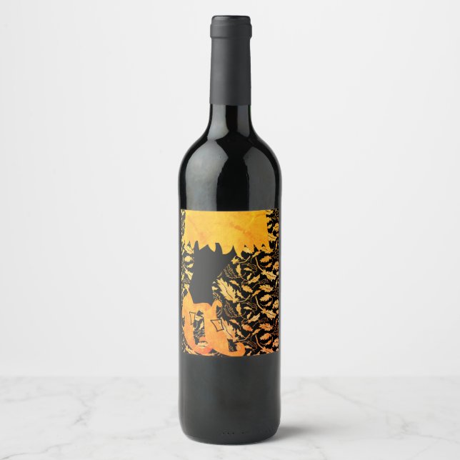 Gold Witch Wine Label (Front)