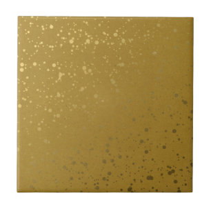 Gold with Speckles. Ceramic Tile