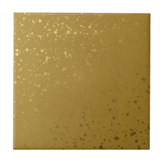 Gold with Speckles. Ceramic Tile