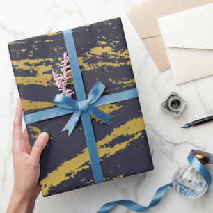 Gold Wood Grain Wrapping Paper