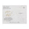 Gold World Map Destination Save the Date