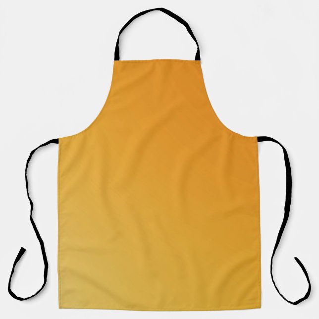 Gold yellow blue colour simple apron (Front)