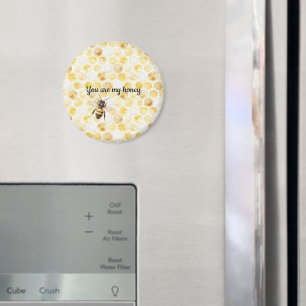 Gold Yellow Honeycomb   Magnet