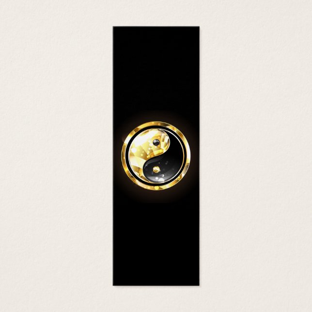 Gold Yin Yang on black (Front)
