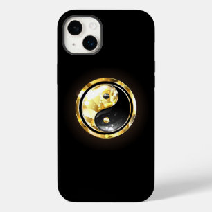 Gold Yin Yang on black Case-Mate iPhone 14 Plus Case