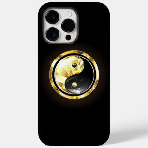 Gold Yin Yang on black Case-Mate iPhone 14 Pro Max Case