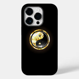 Gold Yin Yang on black Case-Mate iPhone 14 Pro Case