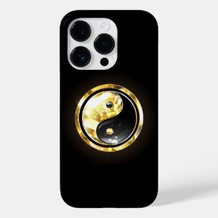 Gold Yin Yang on black Case-Mate iPhone 14 Pro Case