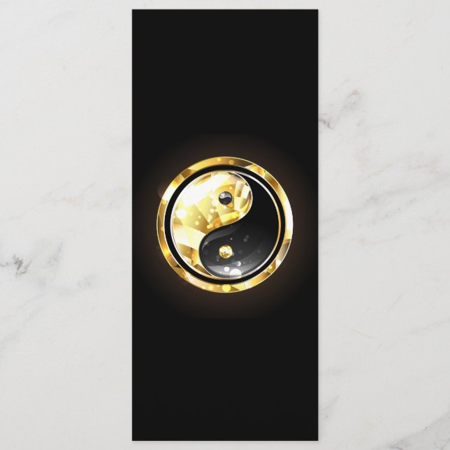 Gold Yin Yang on black Program (Front)