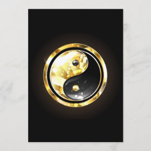 Gold Yin Yang on black Program